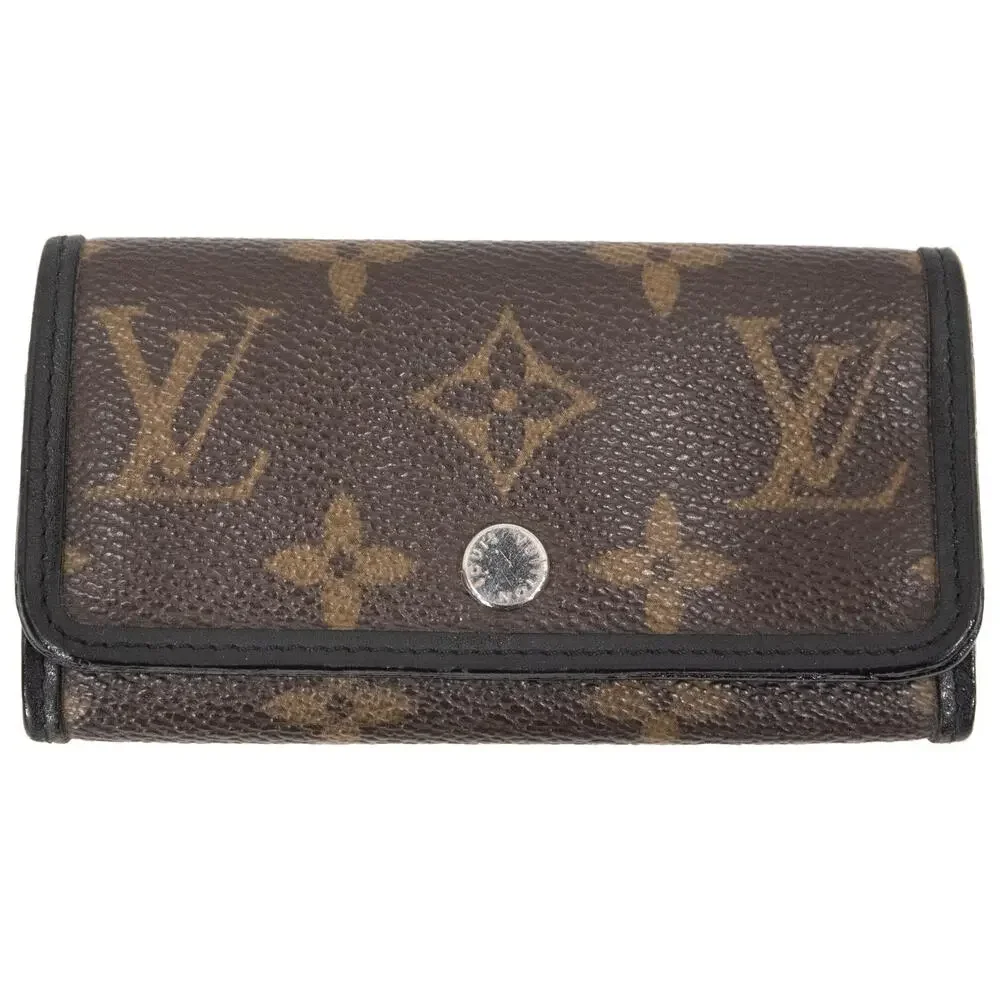 Authentic Louis Vuitton Monogram Macassar 6 Key Multicles